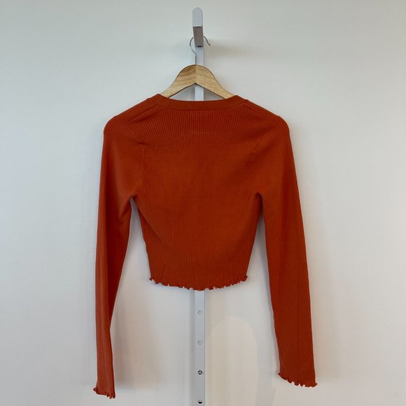 Good American Lettuce Edge Cardigan - Picture 2 of 2